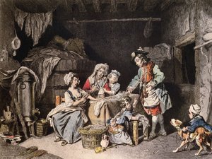 Sprzedawca pieśni, rytowany przez Lalauze